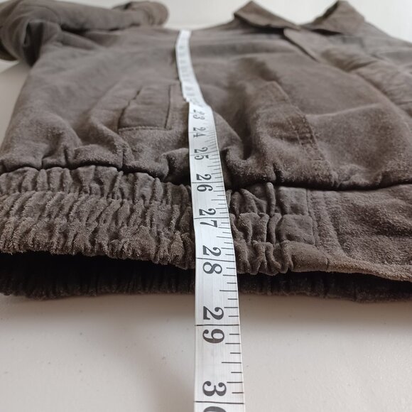 ISPO by Amerella Brown Suede Vintage Bomber Jacket - Picture 15 of 16